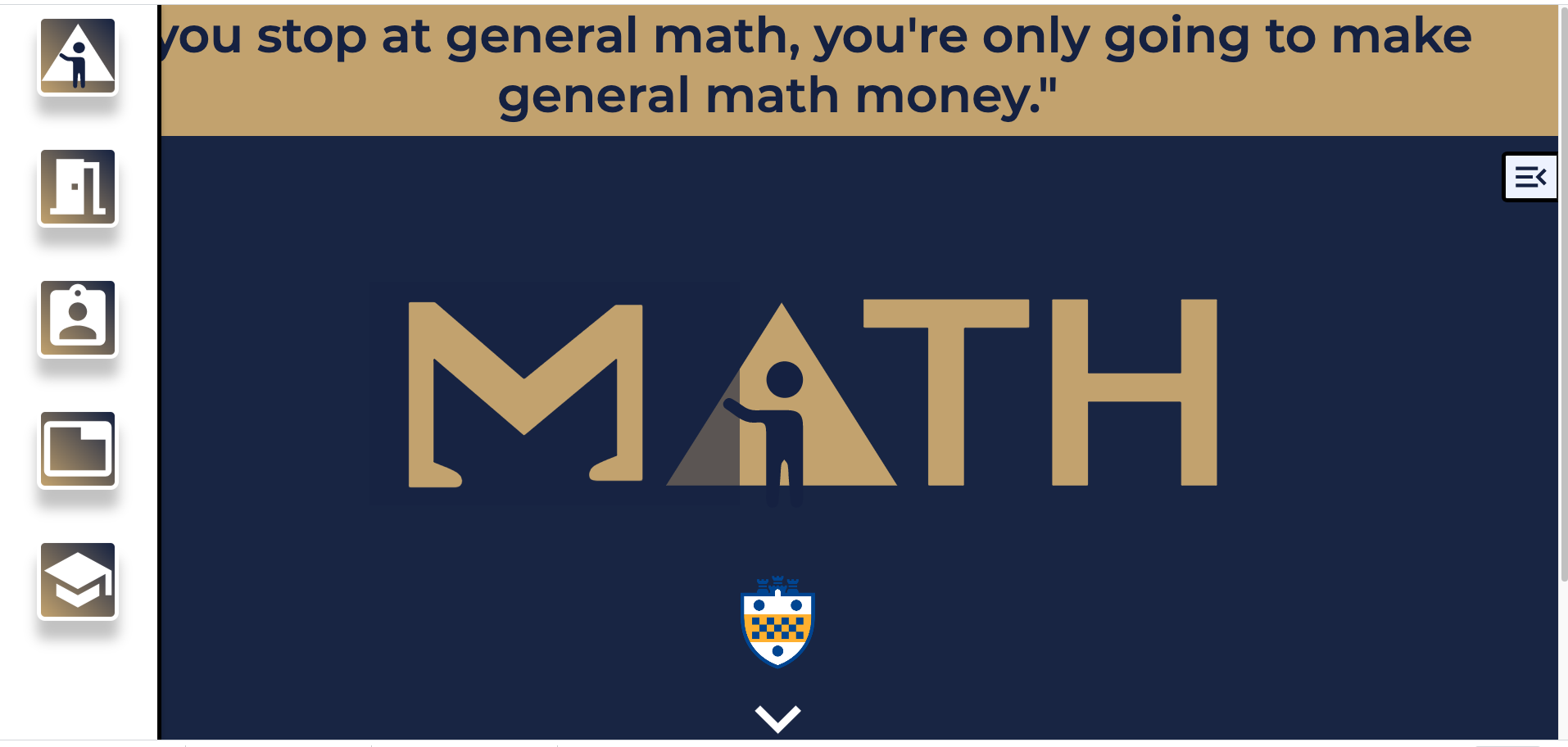 Pitt Math Club Website Home Page