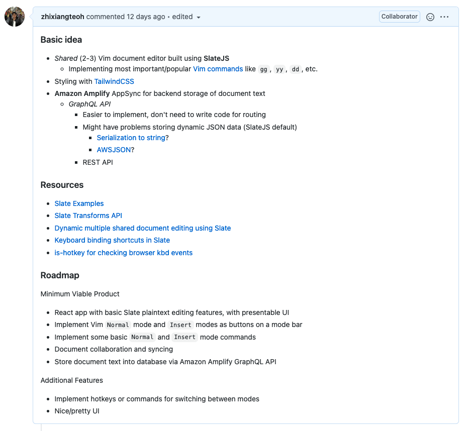 SlateVim development roadmap issue